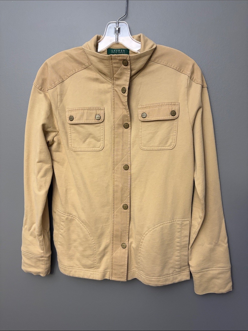 Ralph Lauren Cream-Tan Utility Jacket - Size M